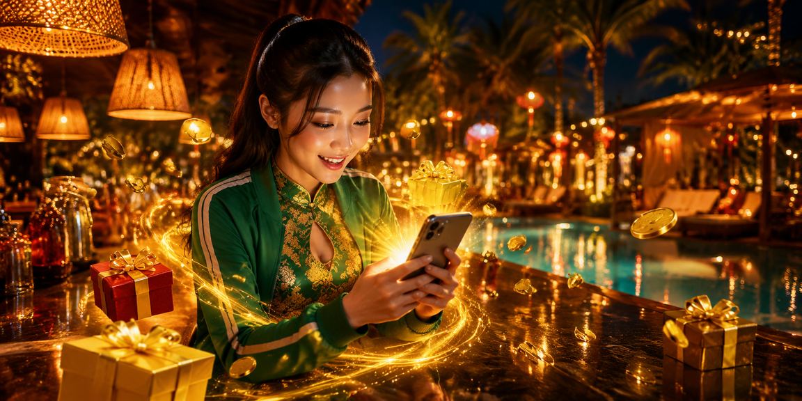 Người dùng mặc áo dài tại Mũi Né nhận thưởng jackpot qua ứng dụng casino mobile fun79